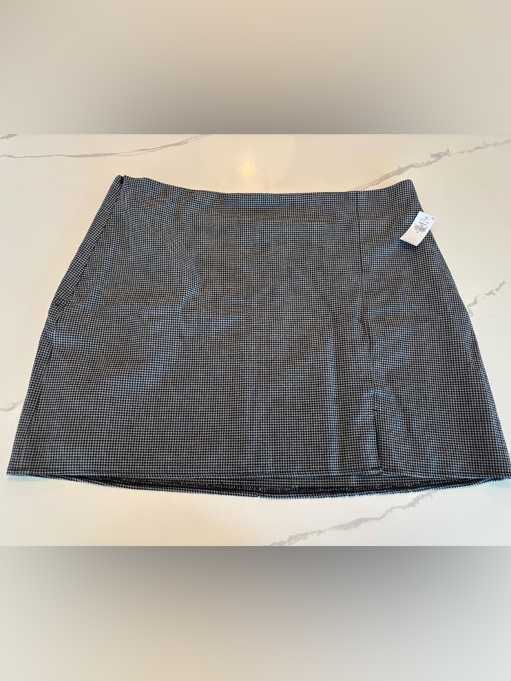 Old Navy Black and White Gingham Short Skirt